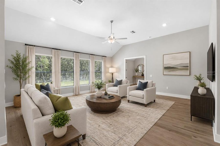 Furnished interior view inside a new home in , Hudson (Image 6). Furnished interior view inside a new home in , Hudson (Image 6).