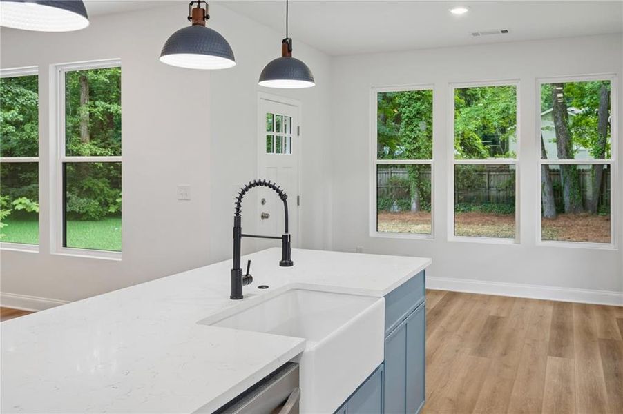 Furnished interior view inside a new home in , Atlanta (Image 10).
