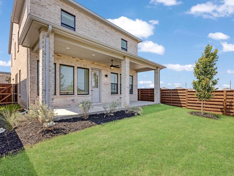 Front exterior of a new home in Royal Court, Little Elm, TX, highlighting curb appeal (Image 21).
