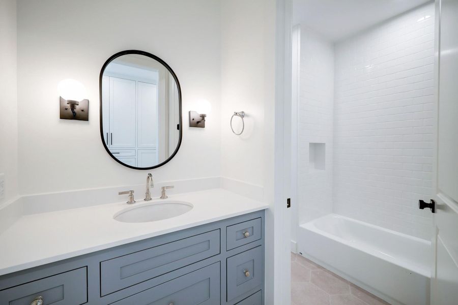 Shared jack and jill bathroom for Secondary Bedroom 1 & 2. *Previous Project*