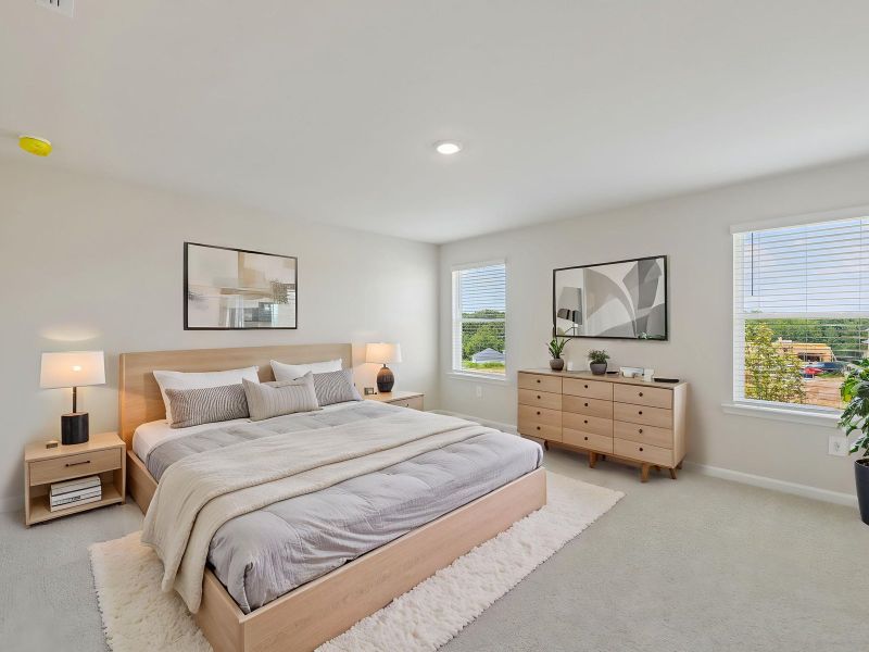 Furnished interior view inside a new home in Preserve at Mountain Creek, Pendergrass (Image 11).