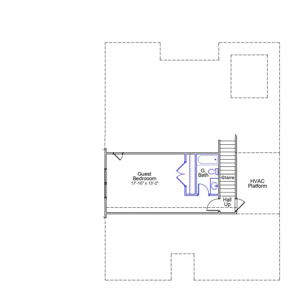 2D floor plan layout of this home in Indigo at Abbey Preserve, Wilmington, NC (Image 4).