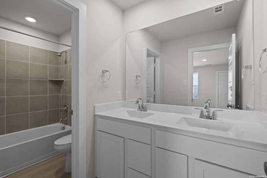 Furnished interior view inside a new home in Summerlin, San Antonio (Image 7).