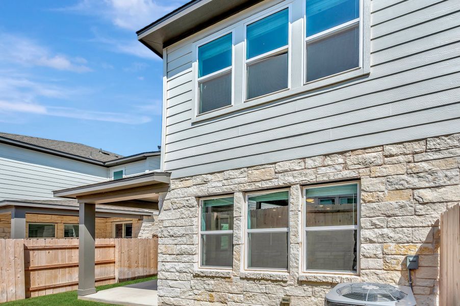 Exterior details and patio area of a home in Park Central, Georgetown (Image 27). Exterior details and patio area of a home in Park Central, Georgetown (Image 27).