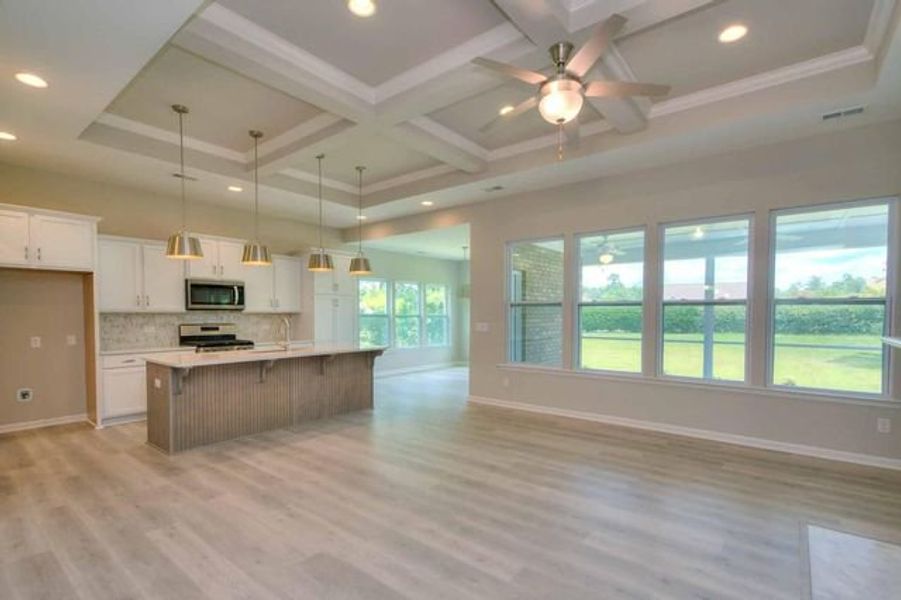 Representative unfurnished interior of a home built from the Sinclair by True Homes in Edgewater - Harbor Pointe, Lancaster (Image 8).