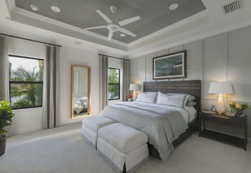 Furnished interior view inside a new home in Boca Royale Golf and Country Club at Wellen Park, Englewood (Image 16).