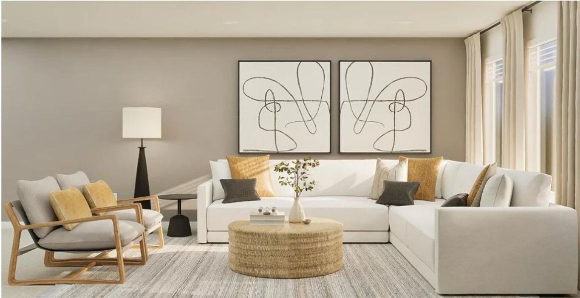 Second Level: Game Room/Bonus Living Area.**Photos are a representation of the floor plan. This is not the actual homesite.**