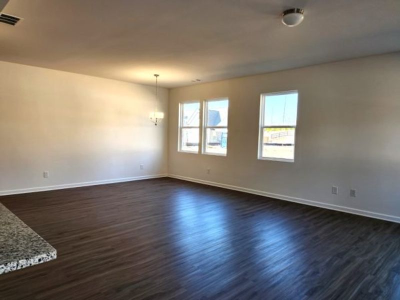 Representative unfurnished interior of a home built from the Boxwood Townhome by Piedmont Residential in The Retreat at Browns Ridge, Newnan (Image 47).