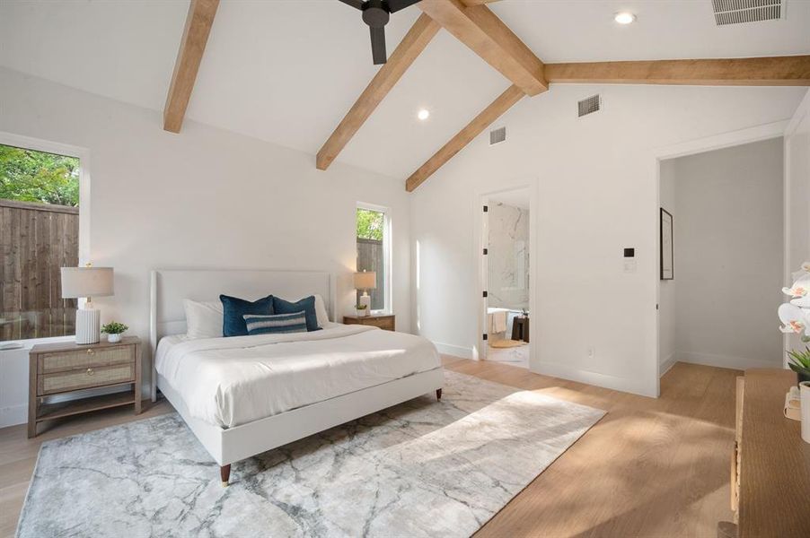 Furnished interior view inside a new home in , Dallas (Image 38).