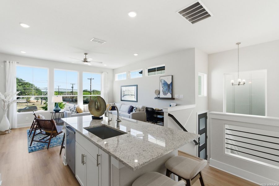 Furnished interior view inside a new home in Rose Hill, San Antonio (Image 10).