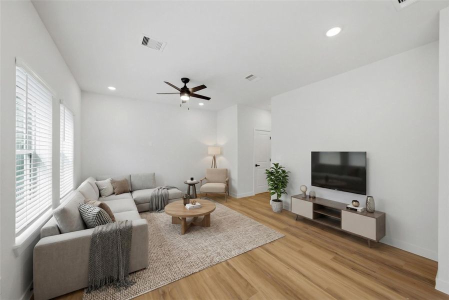 Furnished interior view inside a new home in , Houston (Image 6).