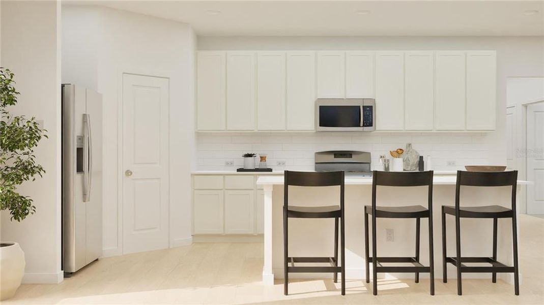 Furnished interior view inside a new home in Wellness Ridge, Clermont (Image 2). Furnished interior view inside a new home in Wellness Ridge, Clermont (Image 2).