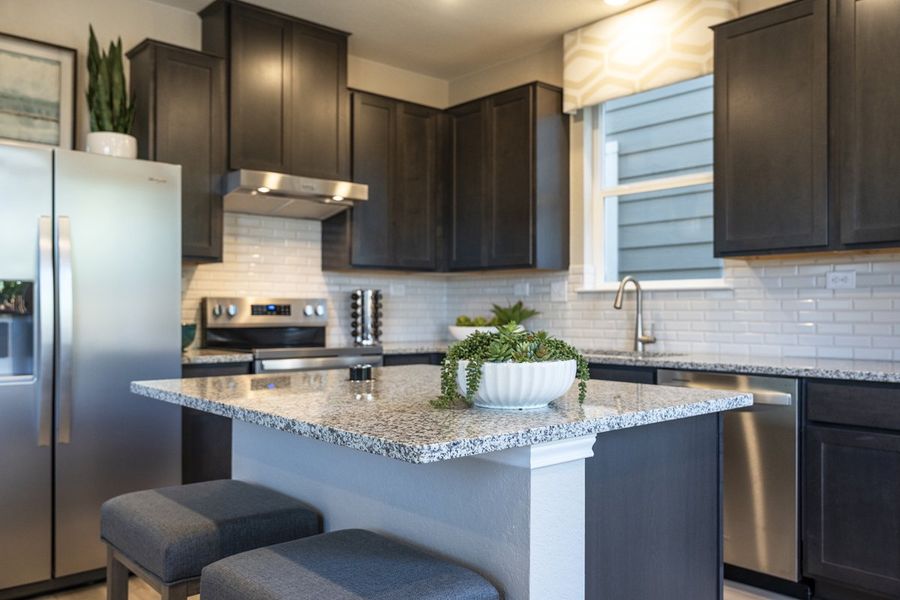 Optional kitchen island