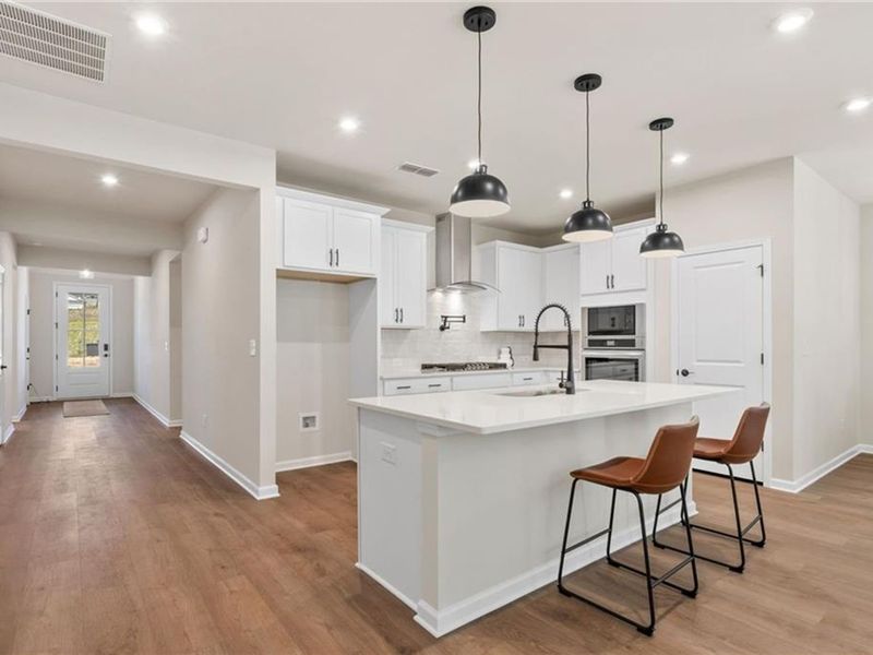 Furnished interior view inside a new home in Kelly Preserve, Loganville (Image 8).