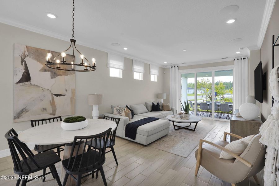Furnished interior view inside a new home in Summer Bay at Grand Oaks, St. Augustine (Image 28).