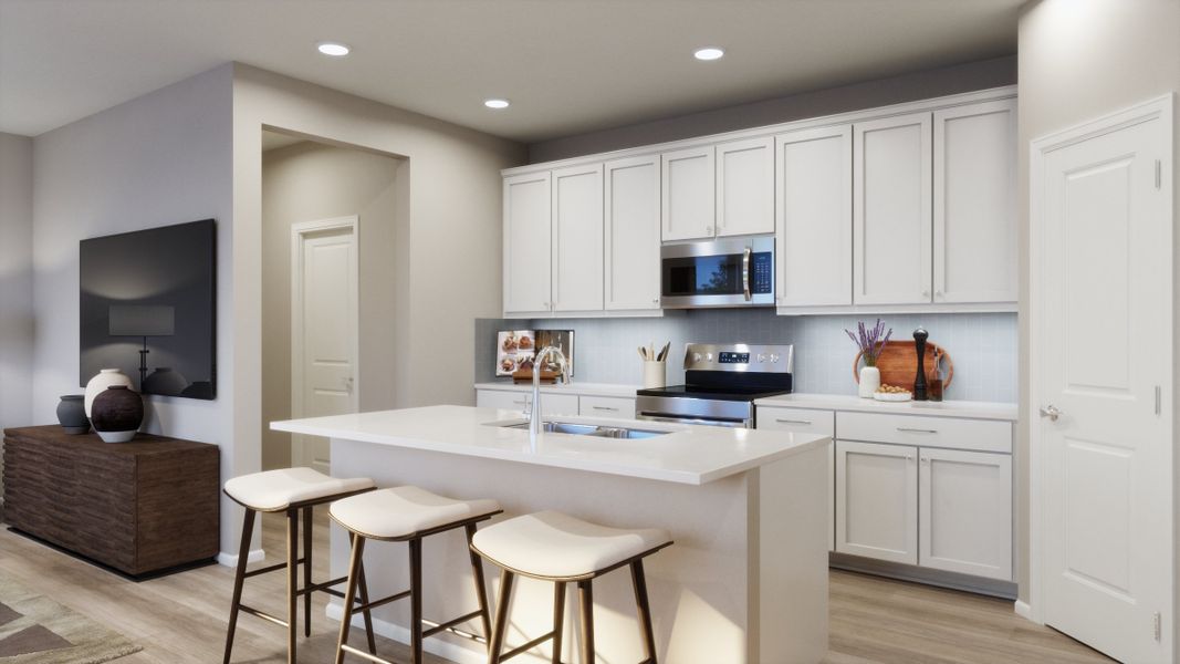 Representative furnished interior of a home built from the 2215 by Risewell Homes in Windler, Aurora (Image 8). Representative furnished interior of a home built from the 2215 by Risewell Homes in Windler, Aurora (Image 8).