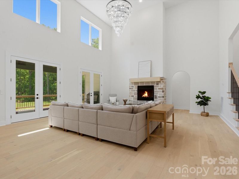 Furnished interior view inside a new home in , Monroe (Image 9).