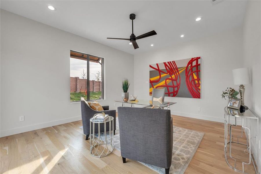 Furnished interior view inside a new home in Montclair, Prosper (Image 10).
