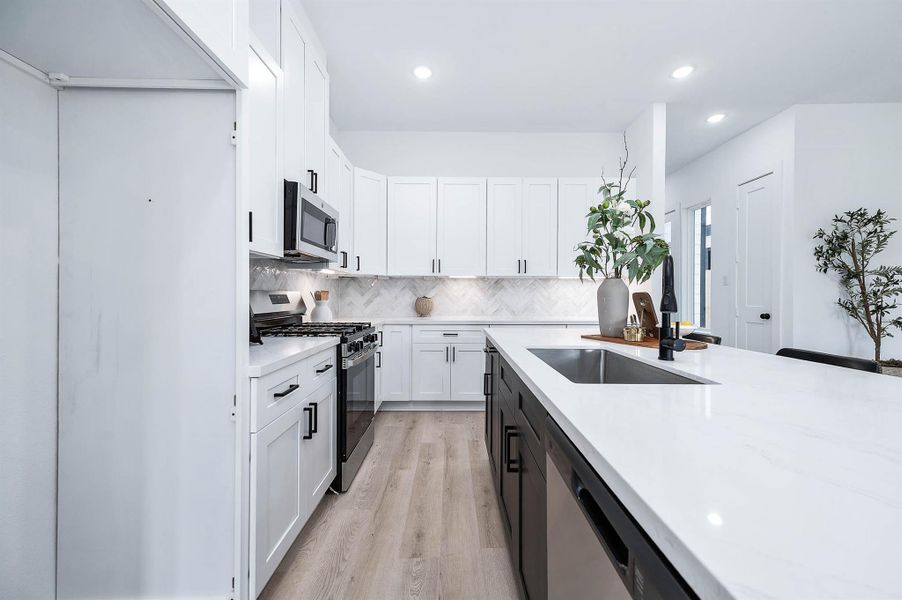 Furnished interior view inside a new home in , Houston (Image 10).