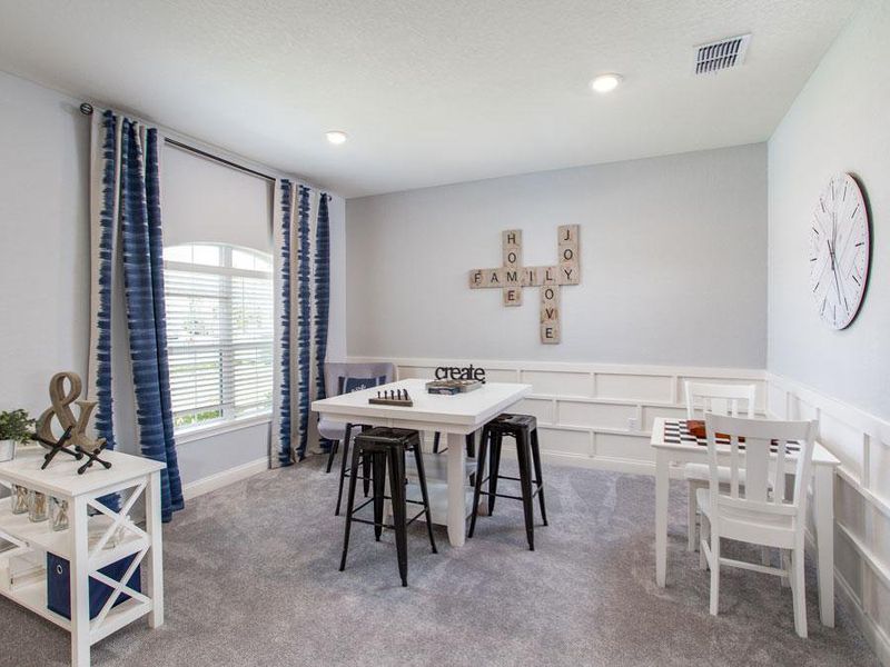 Flexible den space is perfect for a play area of game room - Westin ll home plan by Highland Homes