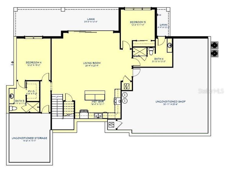 2D floor plan layout of this home in , Clermont, FL (Image 3).
