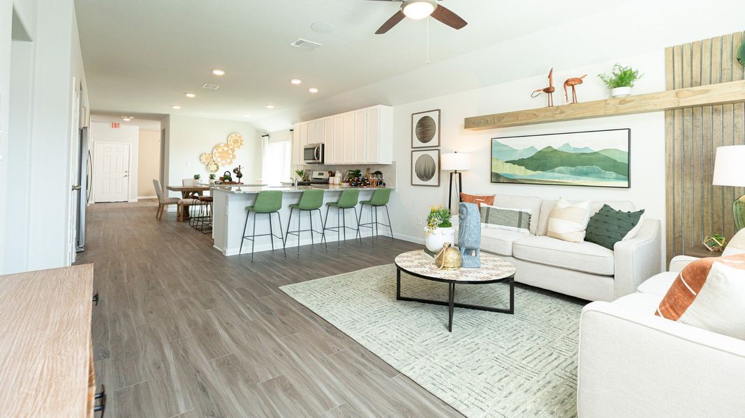 Representative furnished interior of a home built from the The Ravenna by Legend Homes in Granger Pines, Conroe (Image 7).