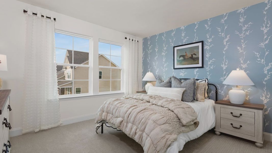 Representative furnished interior of a home built from the Stonefield by DRB Homes in Weavers Pointe, Zebulon (Image 15).