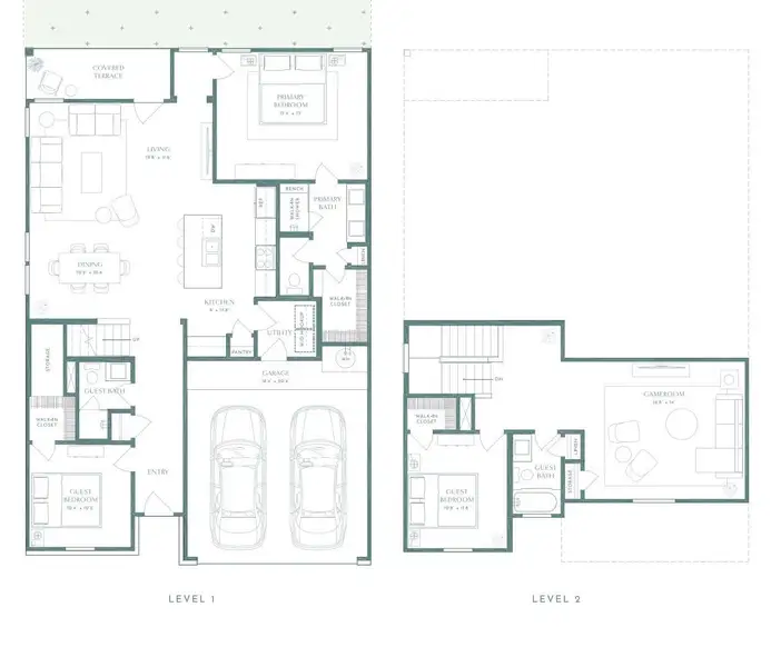 2D floor plan layout of this home in Wellspring, Hutto, TX (Image 4). 2D floor plan layout of this home in Wellspring, Hutto, TX (Image 4).