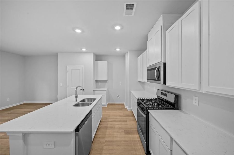 Furnished interior view inside a new home in Village at White Pine, Pendleton (Image 4).