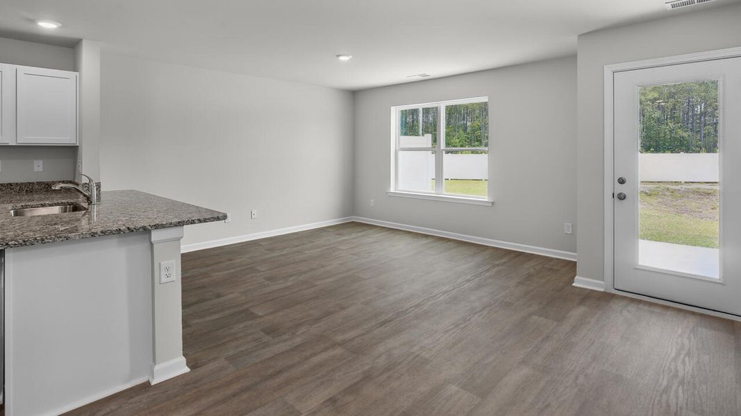 Spacious, unfurnished interior of a new home in Townes at Seabrooke, Leland (Image 13).