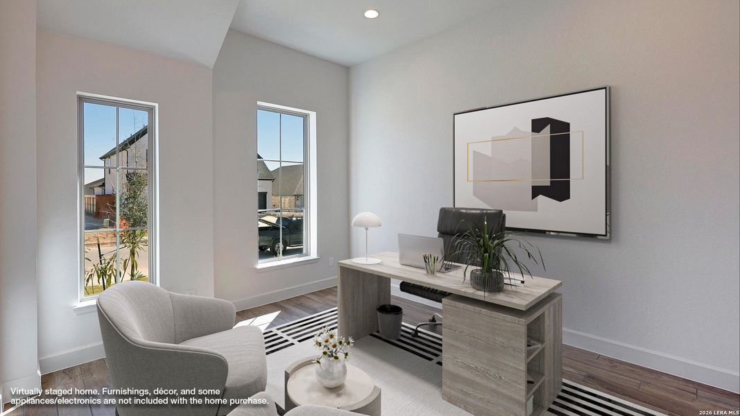 Furnished interior view inside a new home in Arcadia Ridge, San Antonio (Image 16). Furnished interior view inside a new home in Arcadia Ridge, San Antonio (Image 16).