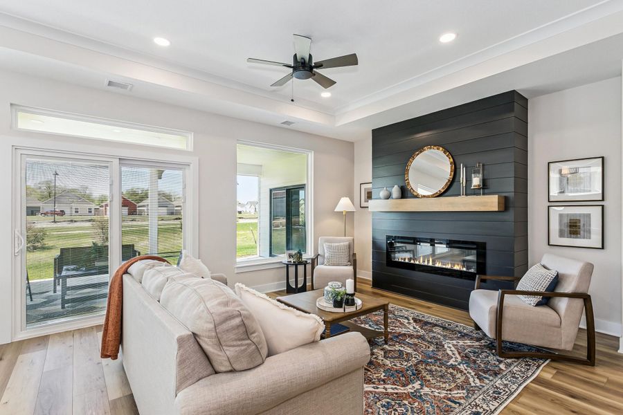 Furnished interior view inside a new home in The Courtyards at The Heritage, Andover (Image 5).