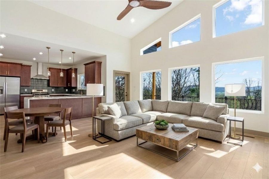 Furnished interior view inside a new home in , Ellijay (Image 15).