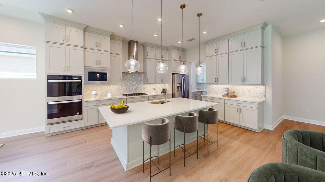 Furnished interior view inside a new home in RiverTown - Vista, St. Johns (Image 8).