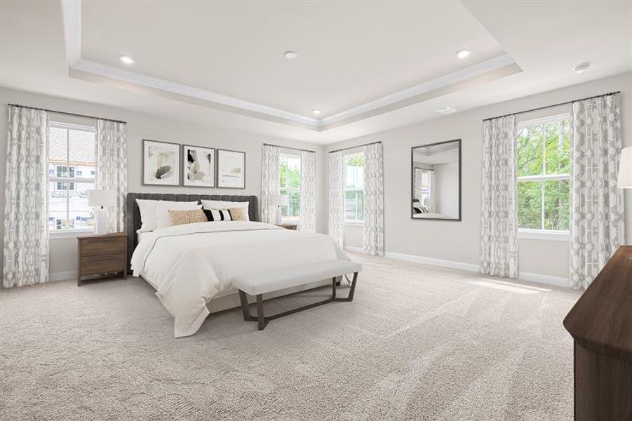 Representative furnished interior of a home built from the York by Ryan Homes in Linden Park, Moore (Image 11). Representative furnished interior of a home built from the York by Ryan Homes in Linden Park, Moore (Image 11).