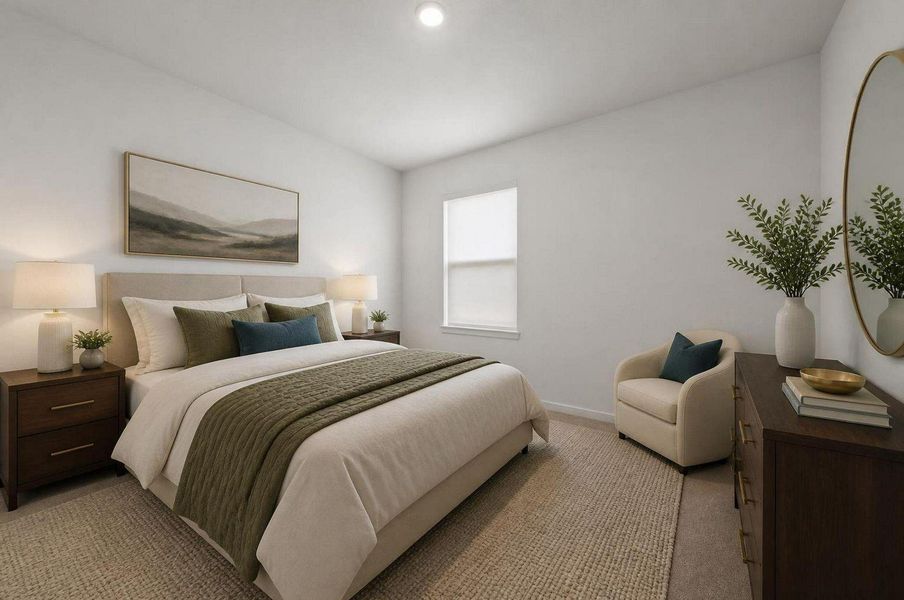 Bedroom. Virtually staged. Bedroom. Virtually staged.