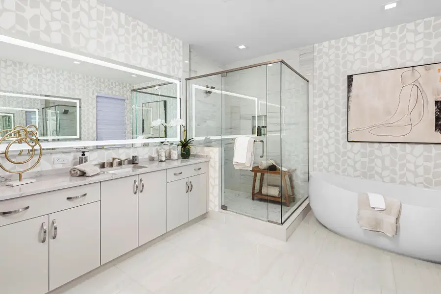 Representative furnished interior of a home built from the Maldives by GL Homes in Lotus Edge, Boca Raton (Image 11).