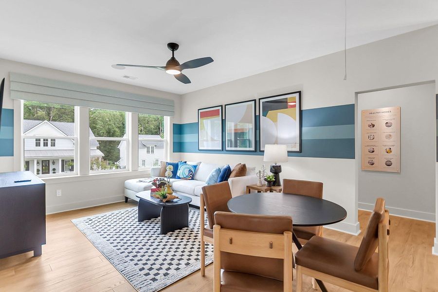 Furnished interior view inside a new home in Hidden Ponds Reserve, Awendaw (Image 26).