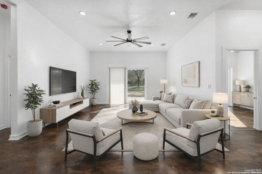 Furnished interior view inside a new home in , Elmendorf (Image 9).