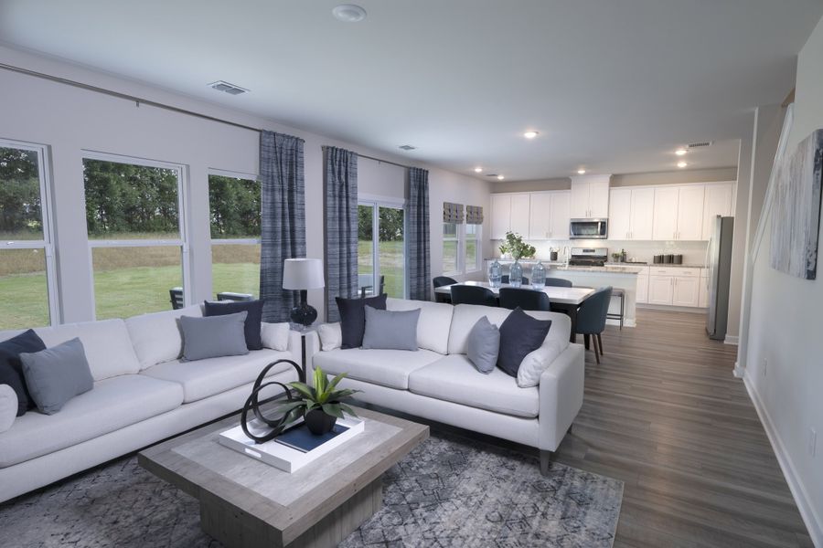 Furnished interior view inside a new home in The Farm at Wells Creek - Signature Collection, Gray Court (Image 5).