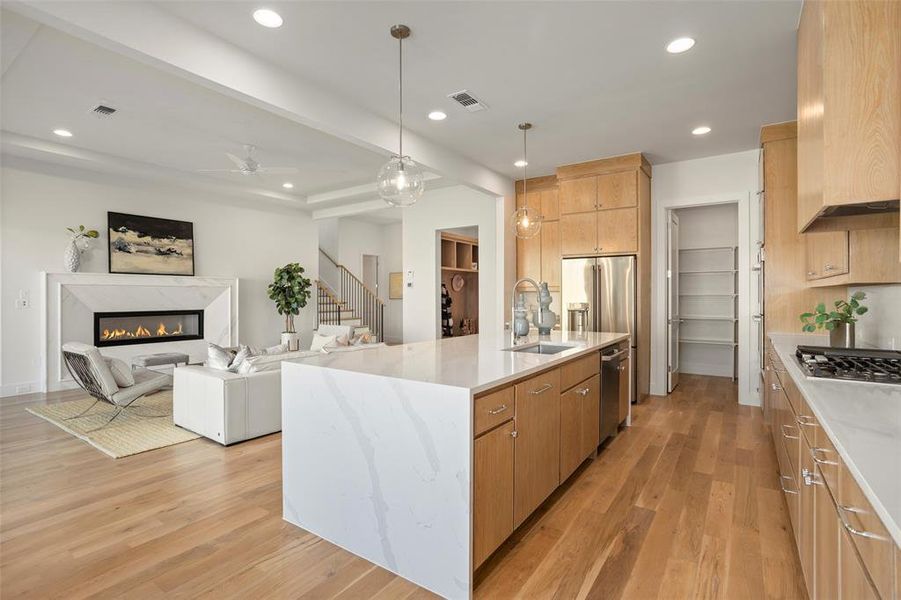 Furnished interior view inside a new home in , Dallas (Image 17). Furnished interior view inside a new home in , Dallas (Image 17).