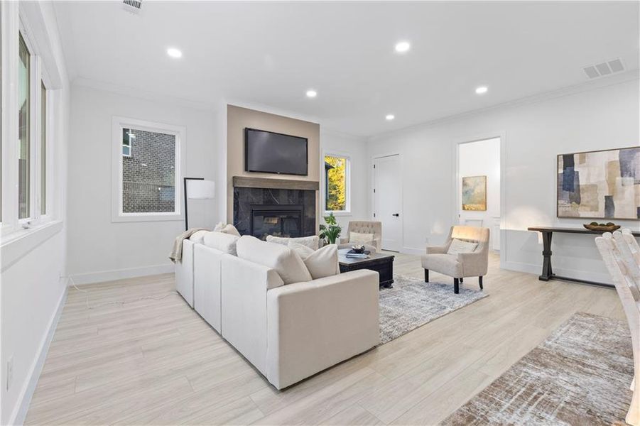 Furnished interior view inside a new home in , Lawrenceville (Image 30).