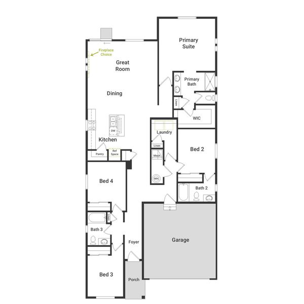 2D floor plan layout of this home in Green Valley Ranch, Aurora, CO (Image 2). 2D floor plan layout of this home in Green Valley Ranch, Aurora, CO (Image 2).