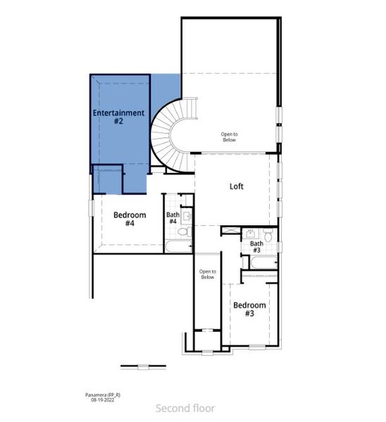 2D floor plan layout of this home in Sandbrock Ranch: 45ft. lots, Aubrey, TX (Image 3). 2D floor plan layout of this home in Sandbrock Ranch: 45ft. lots, Aubrey, TX (Image 3).