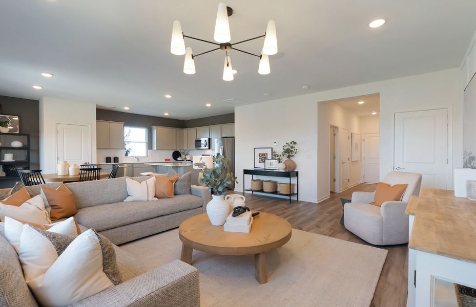 Furnished interior view inside a new home in Highlands of Carter's Station, Columbia (Image 23). Furnished interior view inside a new home in Highlands of Carter's Station, Columbia (Image 23).