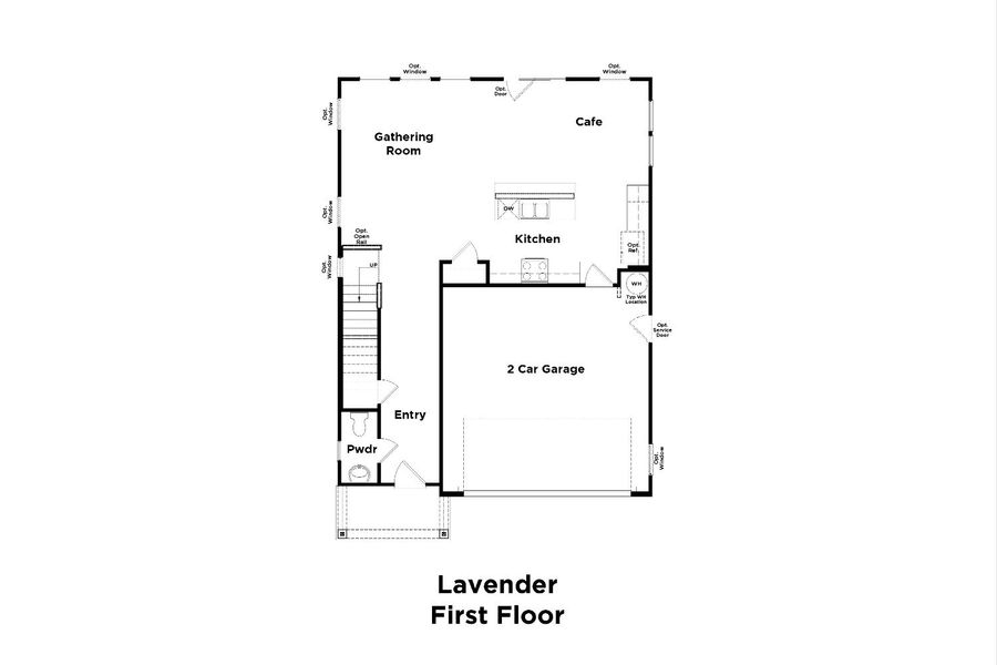 2D floor plan layout for the Lavender by DRB Homes in Spring Branch, Smyrna, TN (Image 3). 2D floor plan layout for the Lavender by DRB Homes in Spring Branch, Smyrna, TN (Image 3).
