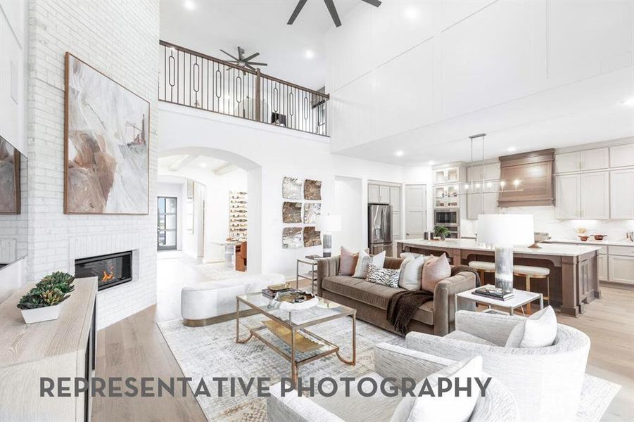 Furnished interior view inside a new home in Pecan Square, Northlake (Image 8).