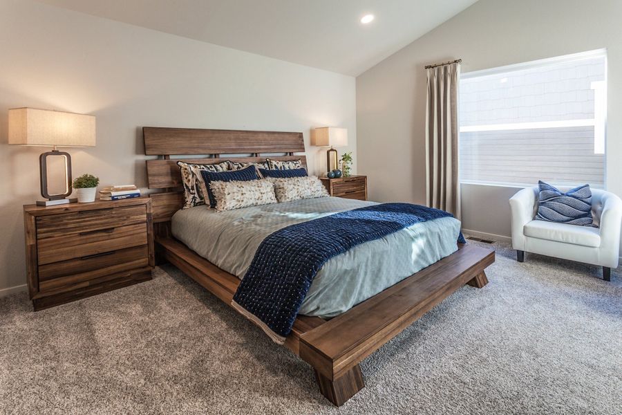 Representative furnished interior of a home built from the Newton by Hartford Homes in Trailside, Timnath (Image 42).