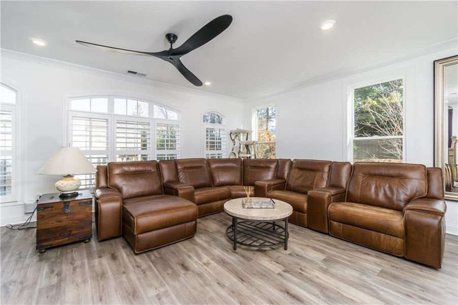 Furnished interior view inside a new home in Evanshire Single Family, Duluth (Image 32).