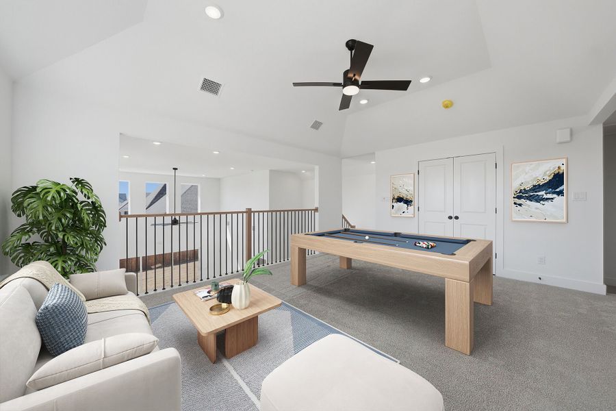 Furnished interior view inside a new home in Tavolo Park, Fort Worth (Image 18).